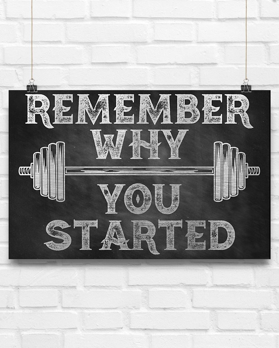 fitness remember why you started poster 4