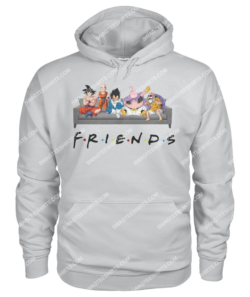 friends tv show dragon ball z characters hoodie 1