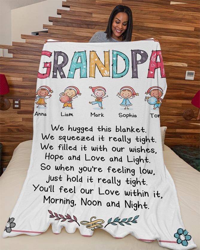 grandpa we hugged this blanket hope and love and light blanket 4