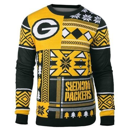 green bay packers patches ugly christmas sweater 2