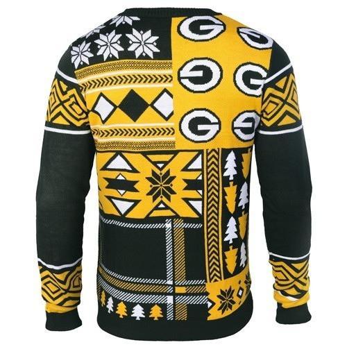 green bay packers patches ugly christmas sweater 3