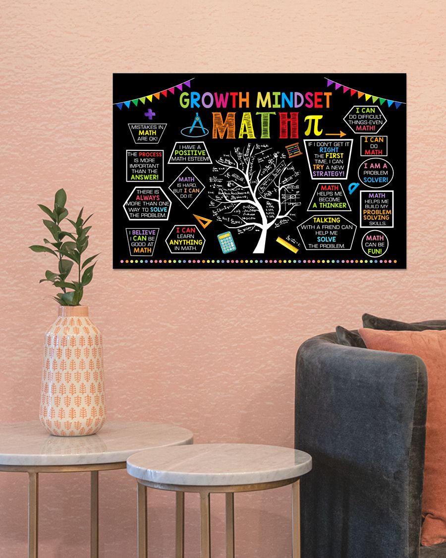 growth mindset tree math poster 3