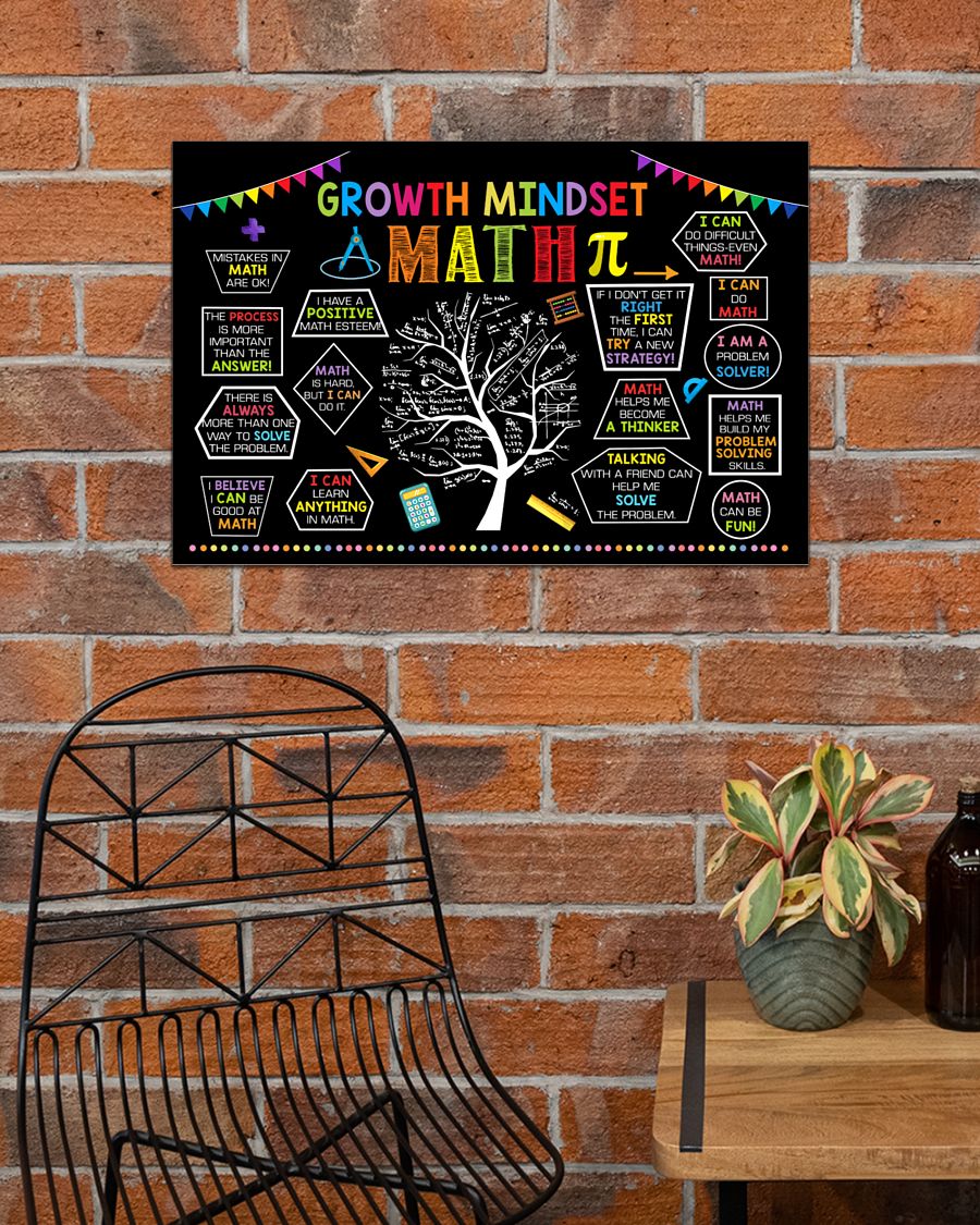 growth mindset tree math poster 4