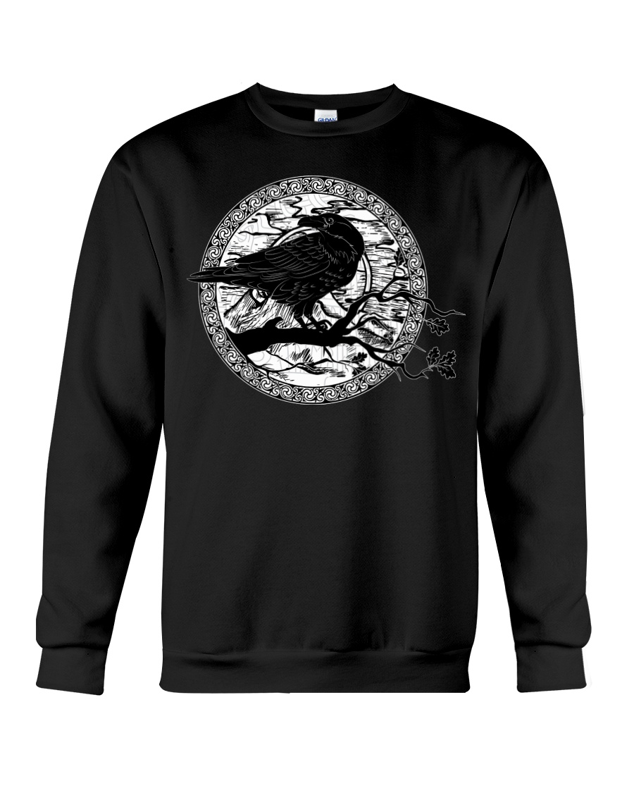 halloween evil raven viking sweatshirt