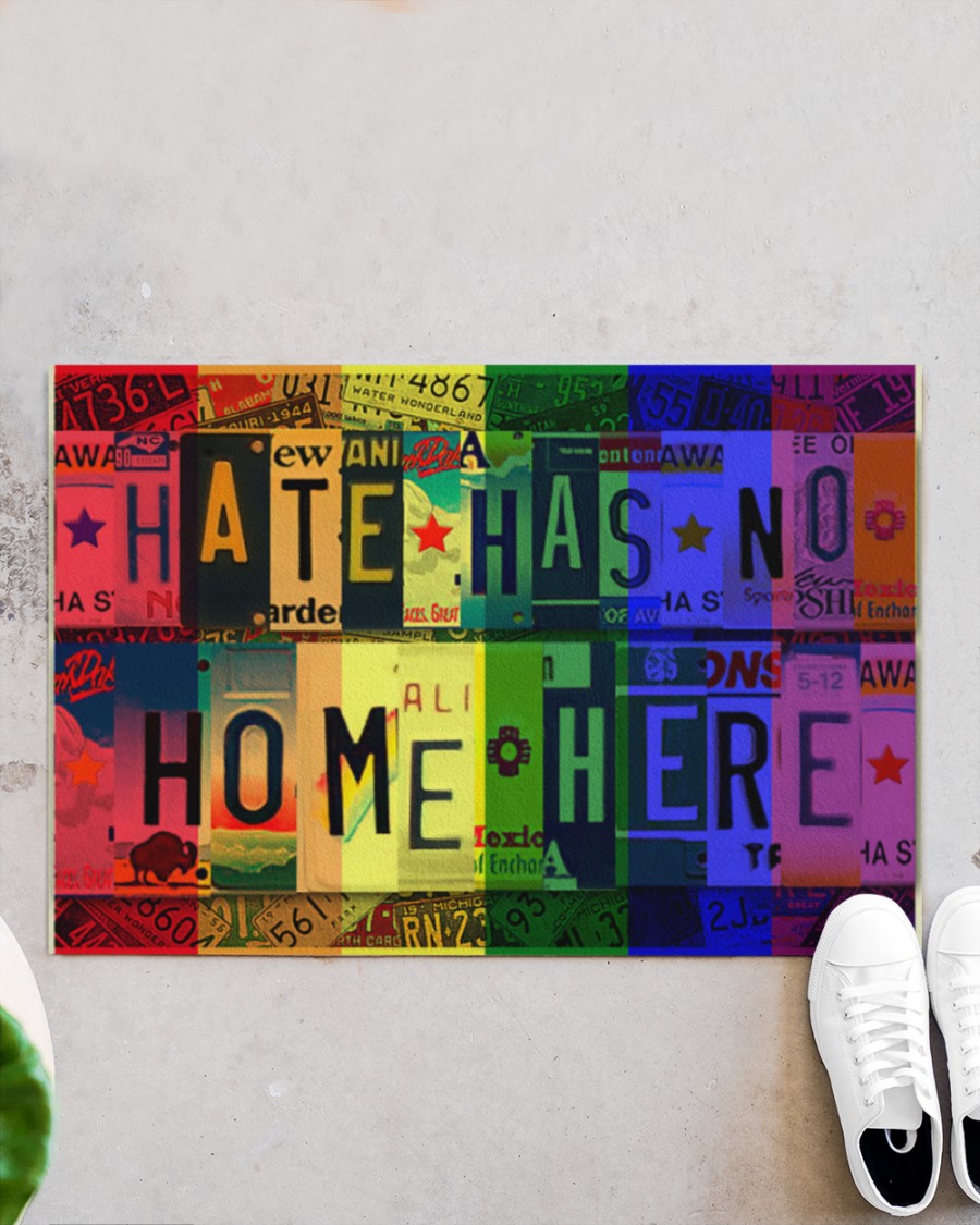 hate has no home here lgbt all over print doormat 4