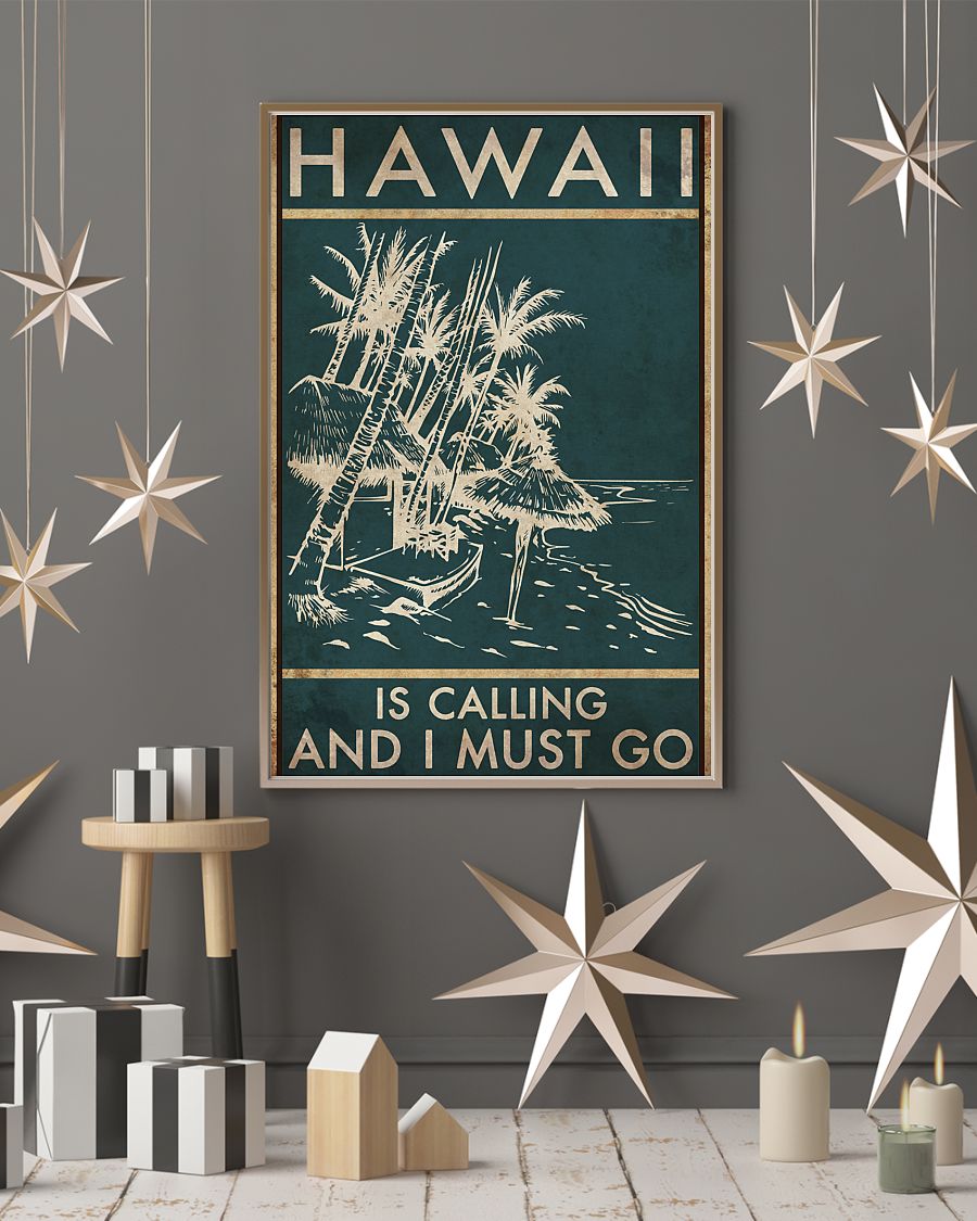 hawaii is calling and i must go vintage poster 4