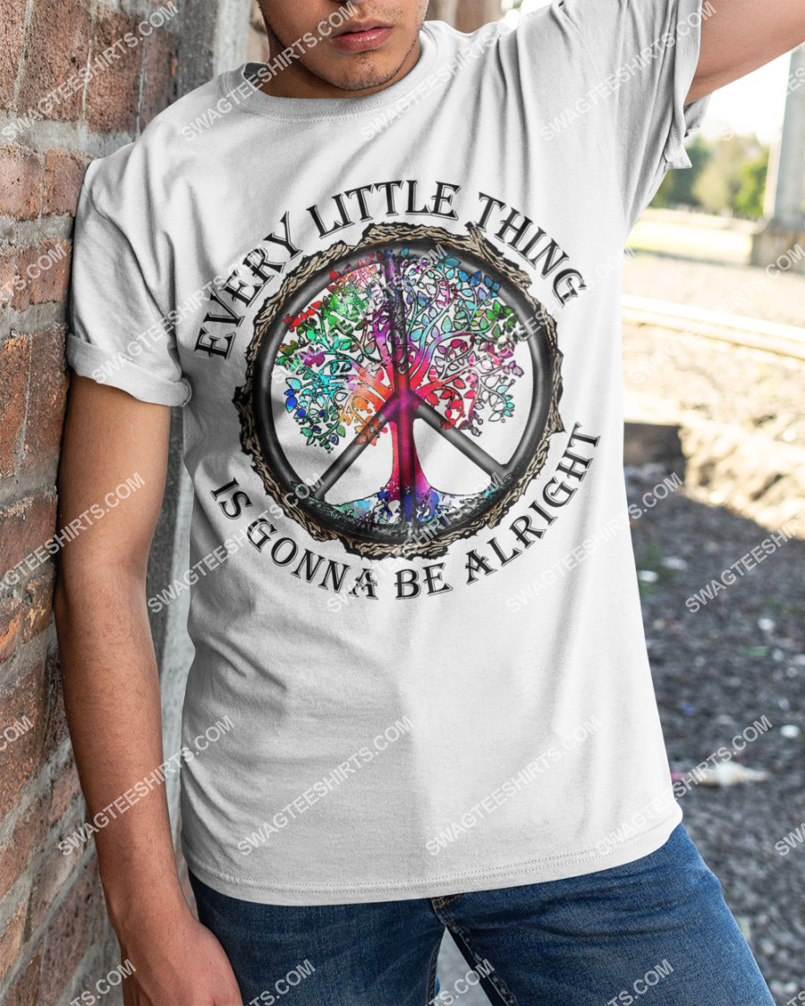 hippie every little thing is gonna be alright peace symbol shirt 1(1)