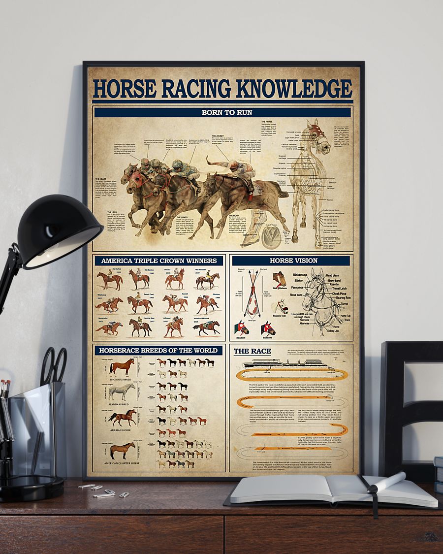 horse racing knowledge vintage poster 2