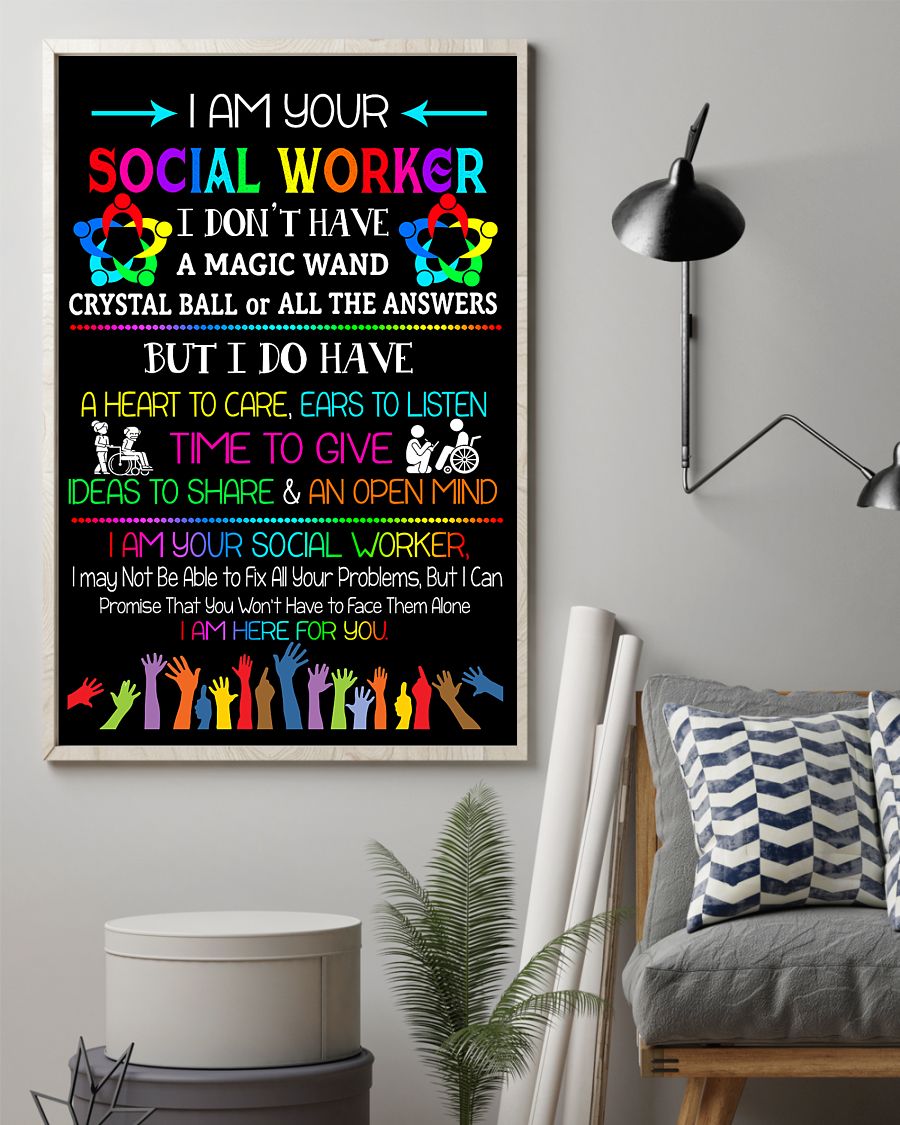 i am your social worker i am here for you poster 3