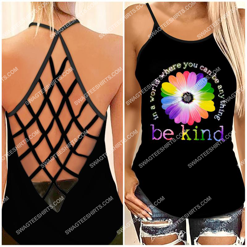 in a world where you can be anything be kind strappy back tank top 1 - Copy (2)