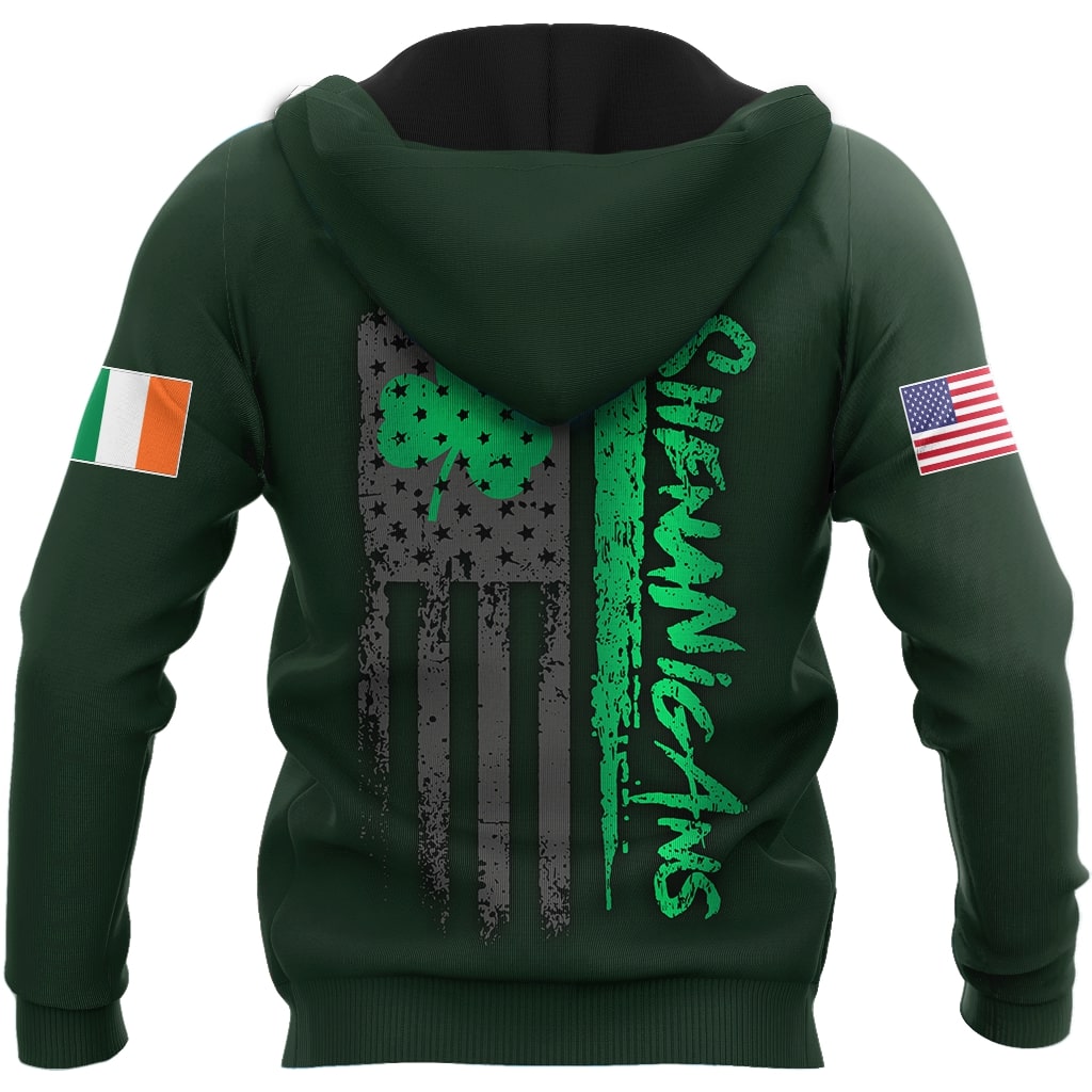 irish by blood american by birth patriot by choice tree of life all over printed hoodie - back