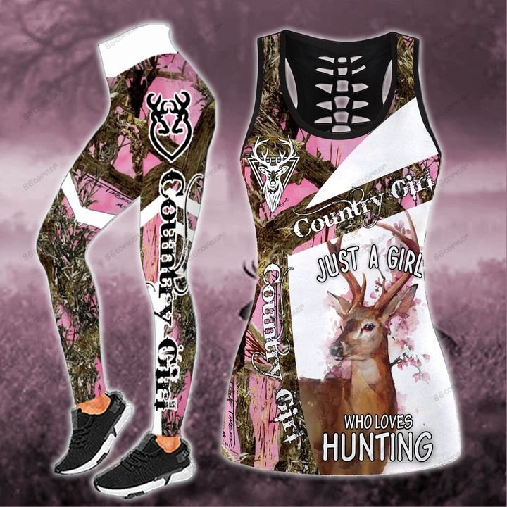just a girl who loves hunting all over printed shirt 3