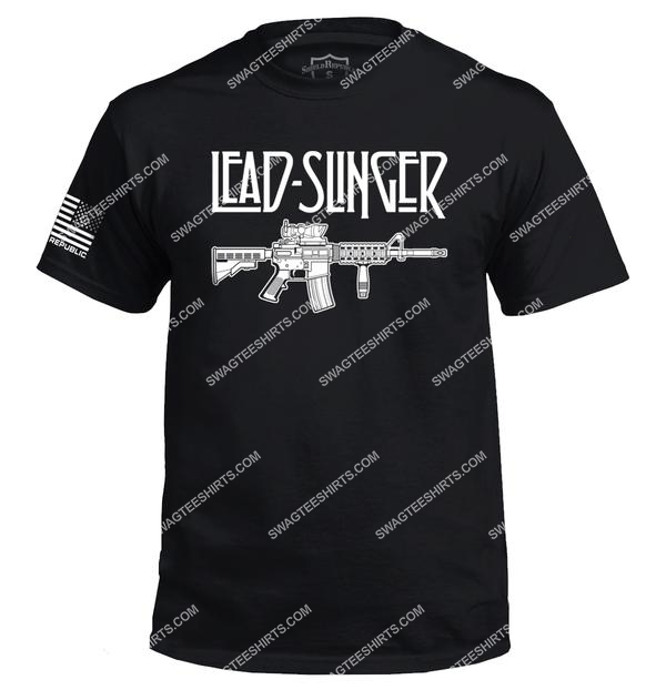 lead slinger gun control political full print shirt 1