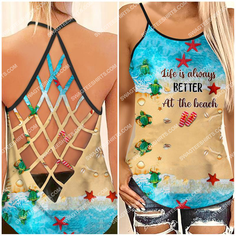 life is always better at the beach strappy back tank top 1 - Copy (3)
