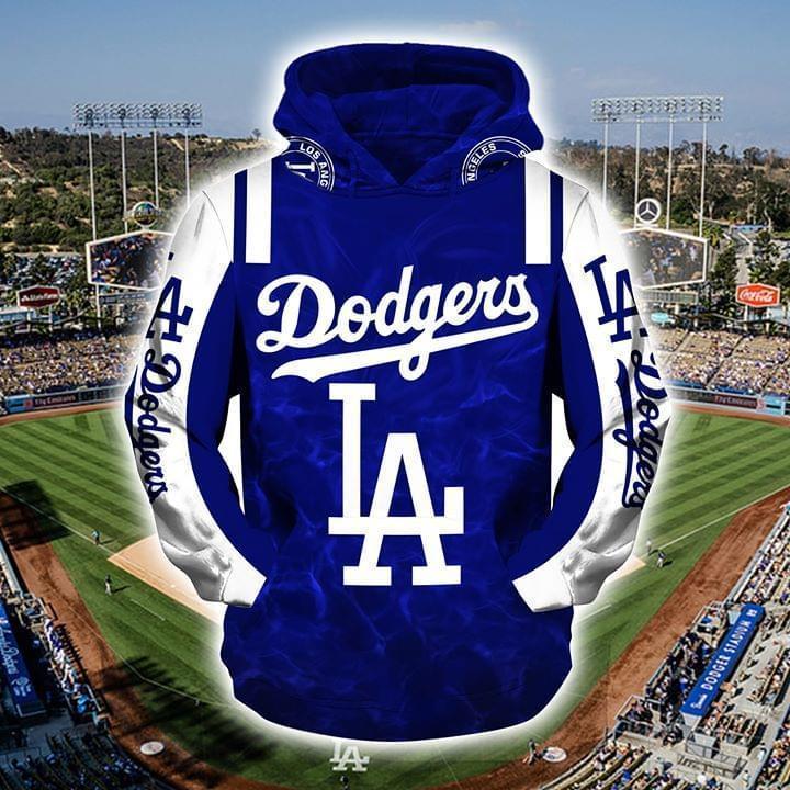 major league baseball los angeles dodgers full over printed hoodie 1