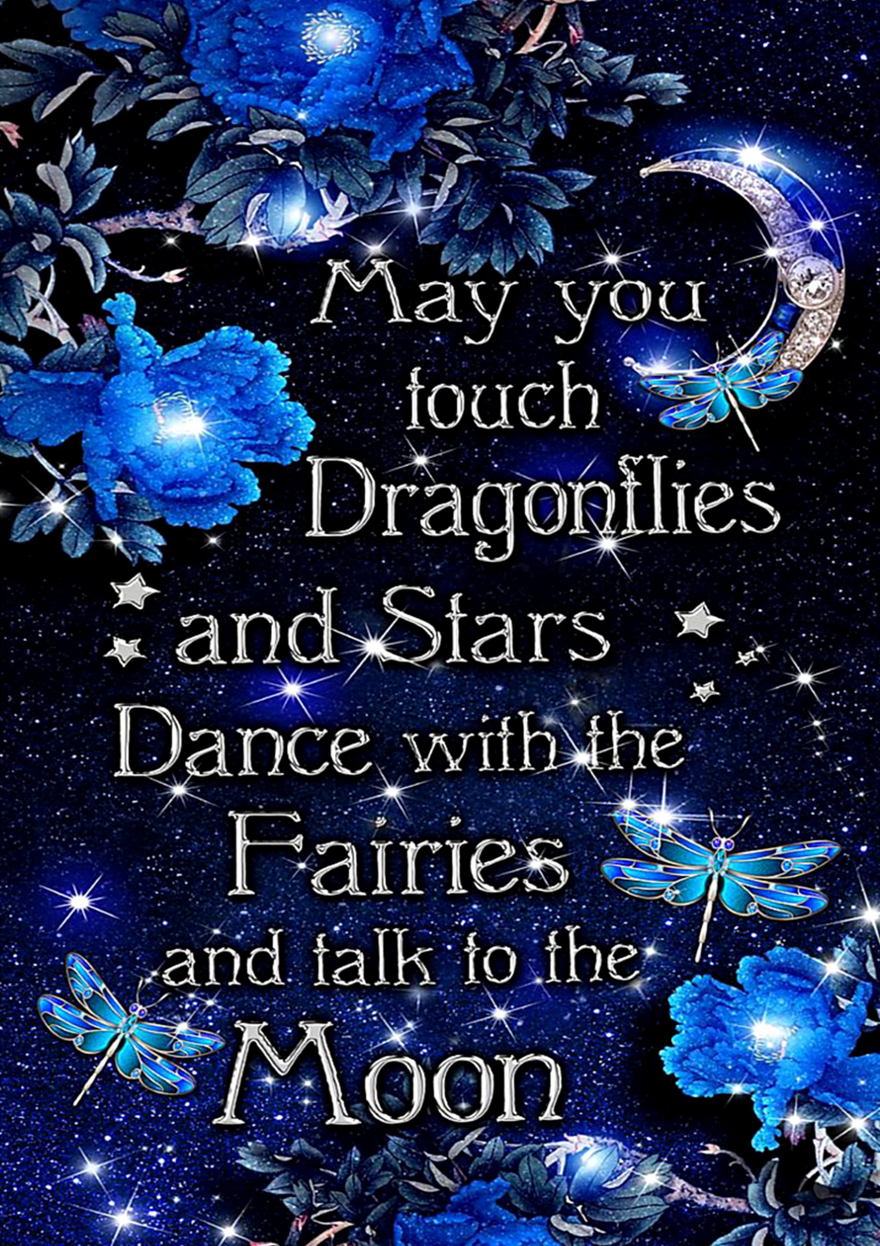 may you touch dragonflies and stars dance with the fairies and talk to the moon poster 1