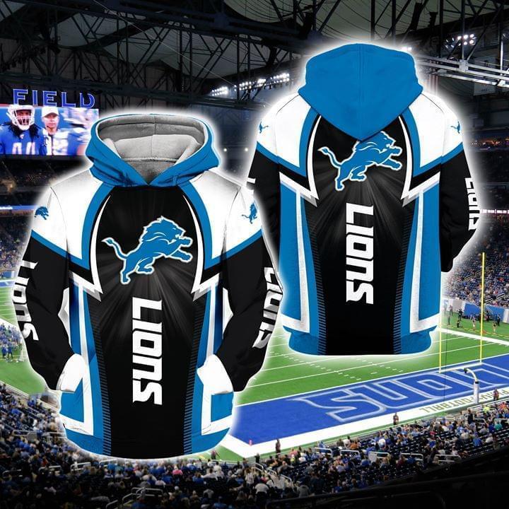 national football league detroit lions full over printed hoodie