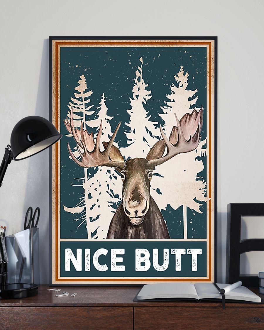 nice butt deer winter poster 3