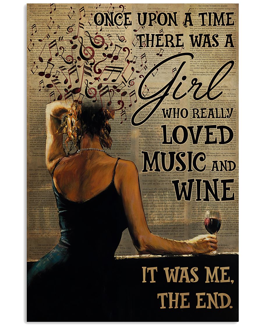 once upon a time there was a girl who really loved music and wine poster 1