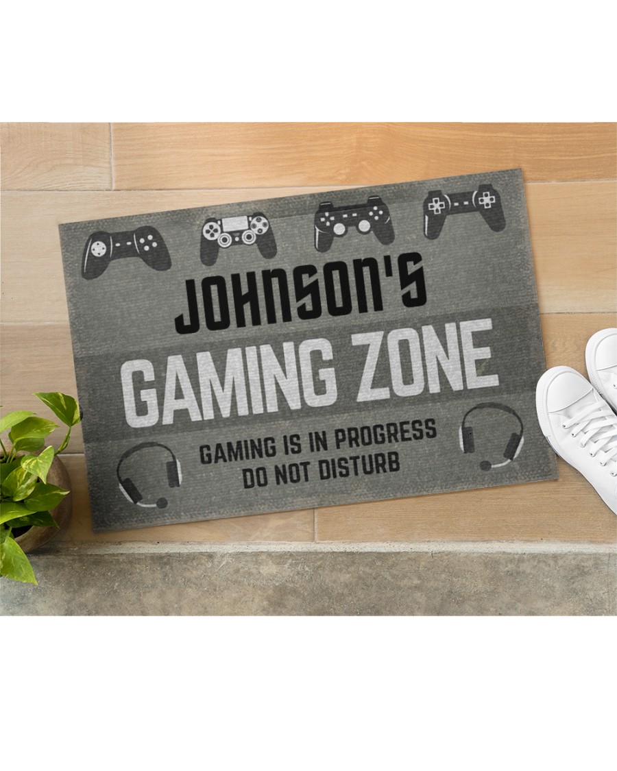 personalized gaming zone gaming is in progress do not disturb full printing doormat 4