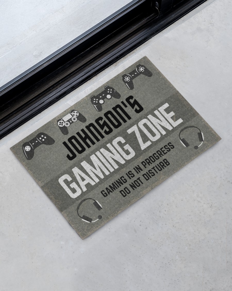 personalized gaming zone gaming is in progress do not disturb full printing doormat 5