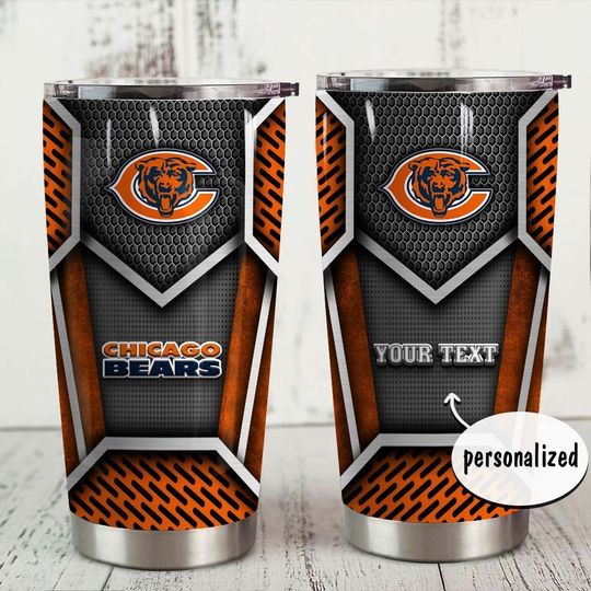 personalized name chicago bears nfl tumbler 1