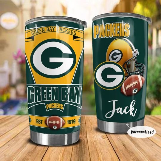 personalized name green bay packers helmet tumbler 1 - Copy