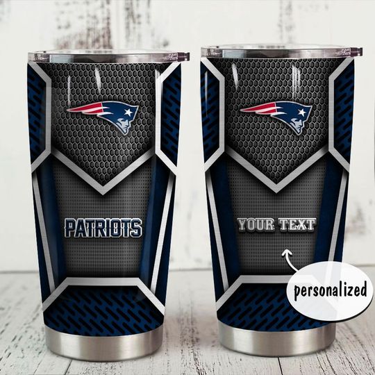 personalized name new england patriots nfl tumbler 1