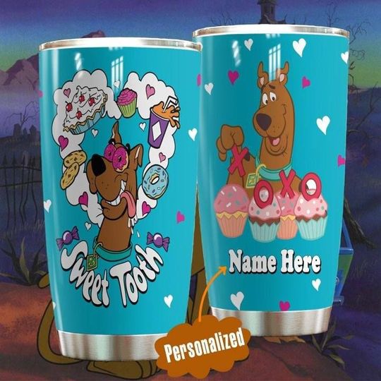 personalized name scooby-doo sweet tooth tumbler 1