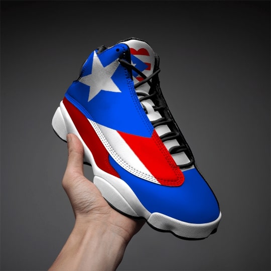 puerto rico flag all over printed air jordan 13 sneakers 3