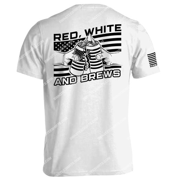 red white and brews happy independence day shirt 2