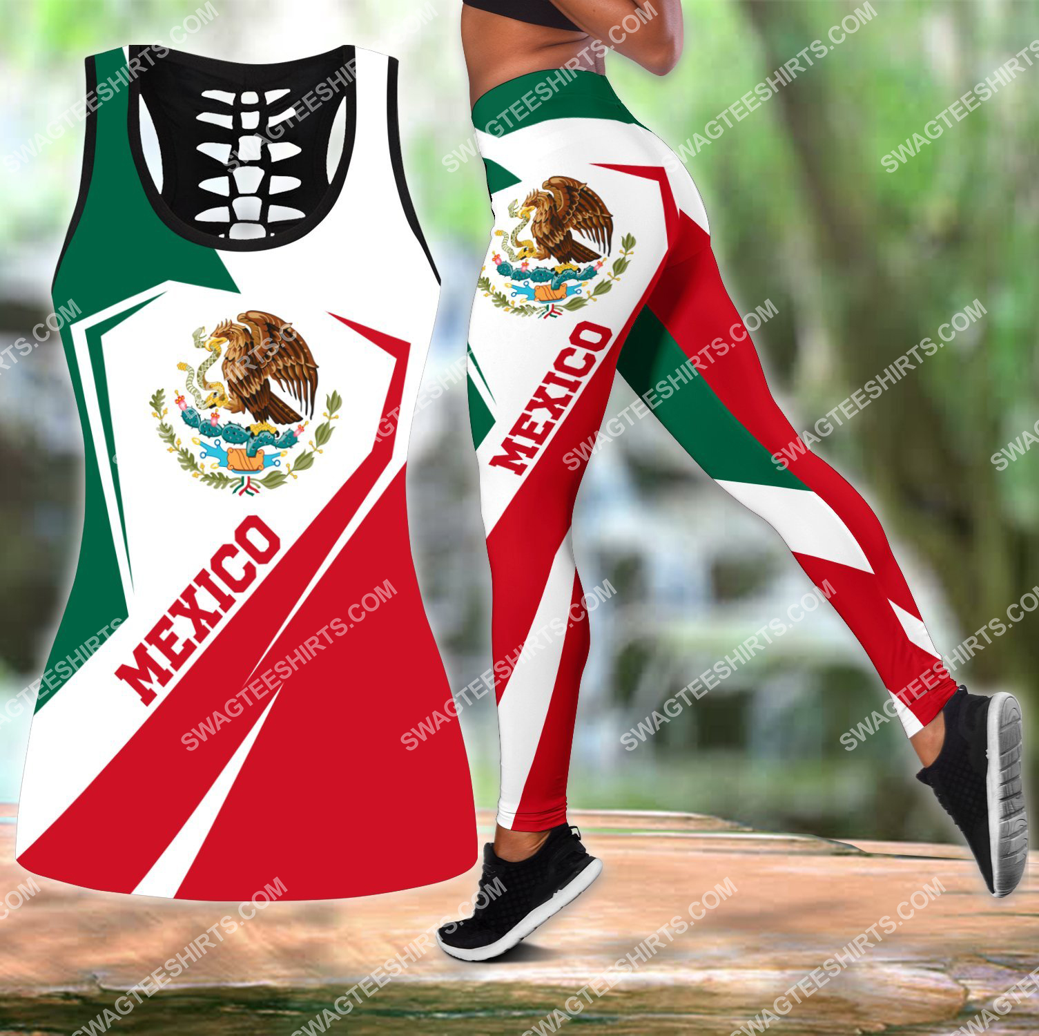 retro mexican flag all over printed set sports outfit 3 - Copy (2)