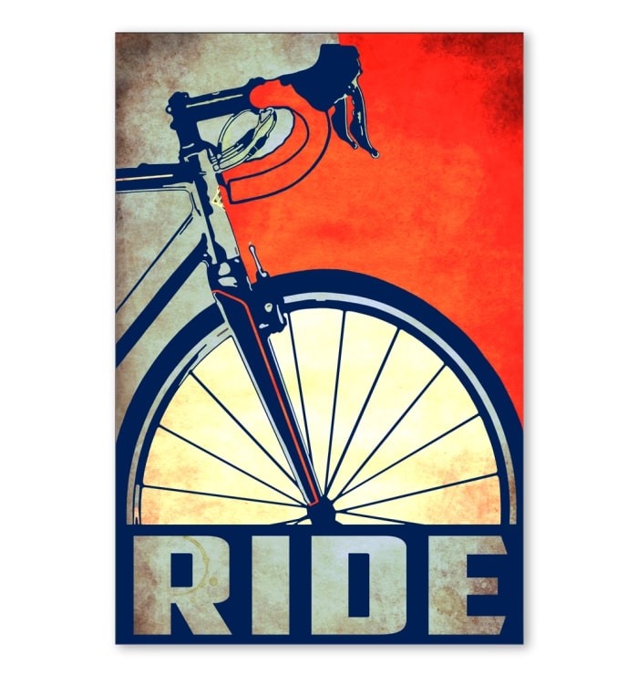 ride bicycle cycling vintage poster 1