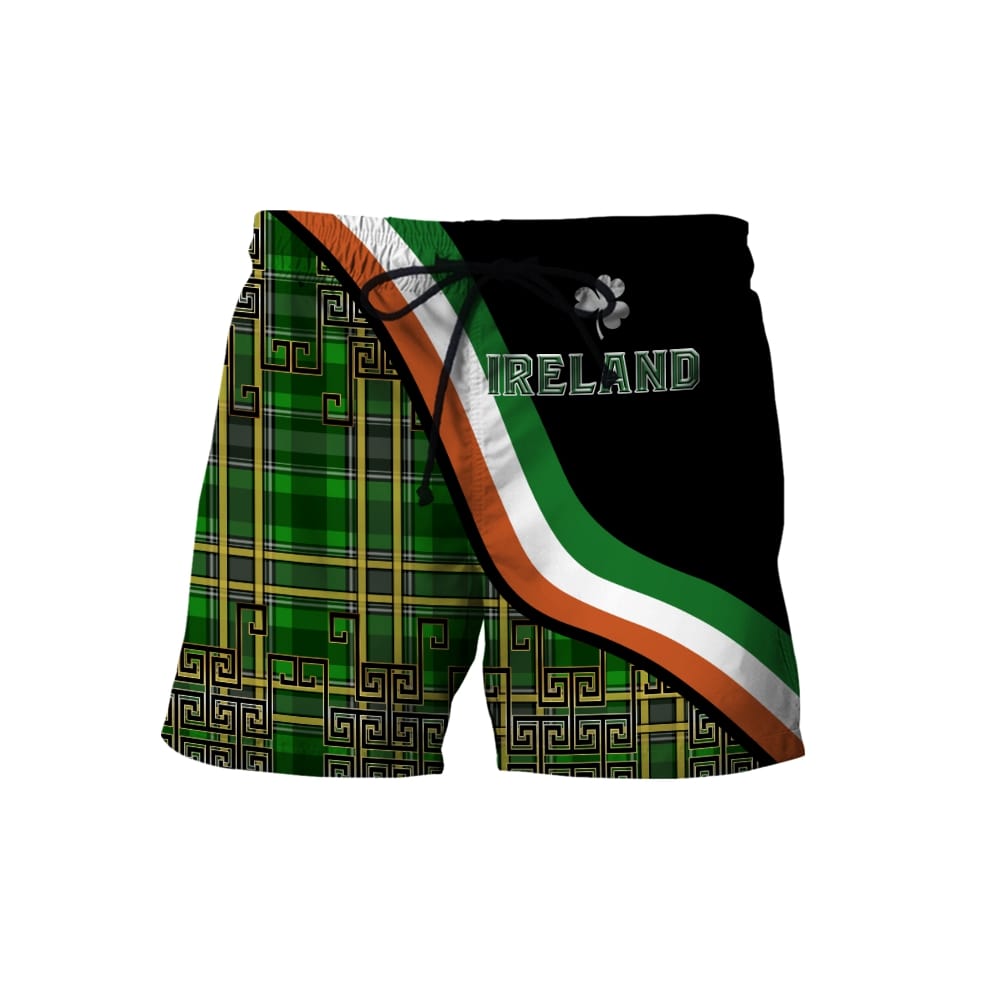 saint patricks day ireland shamrock full printing shorts