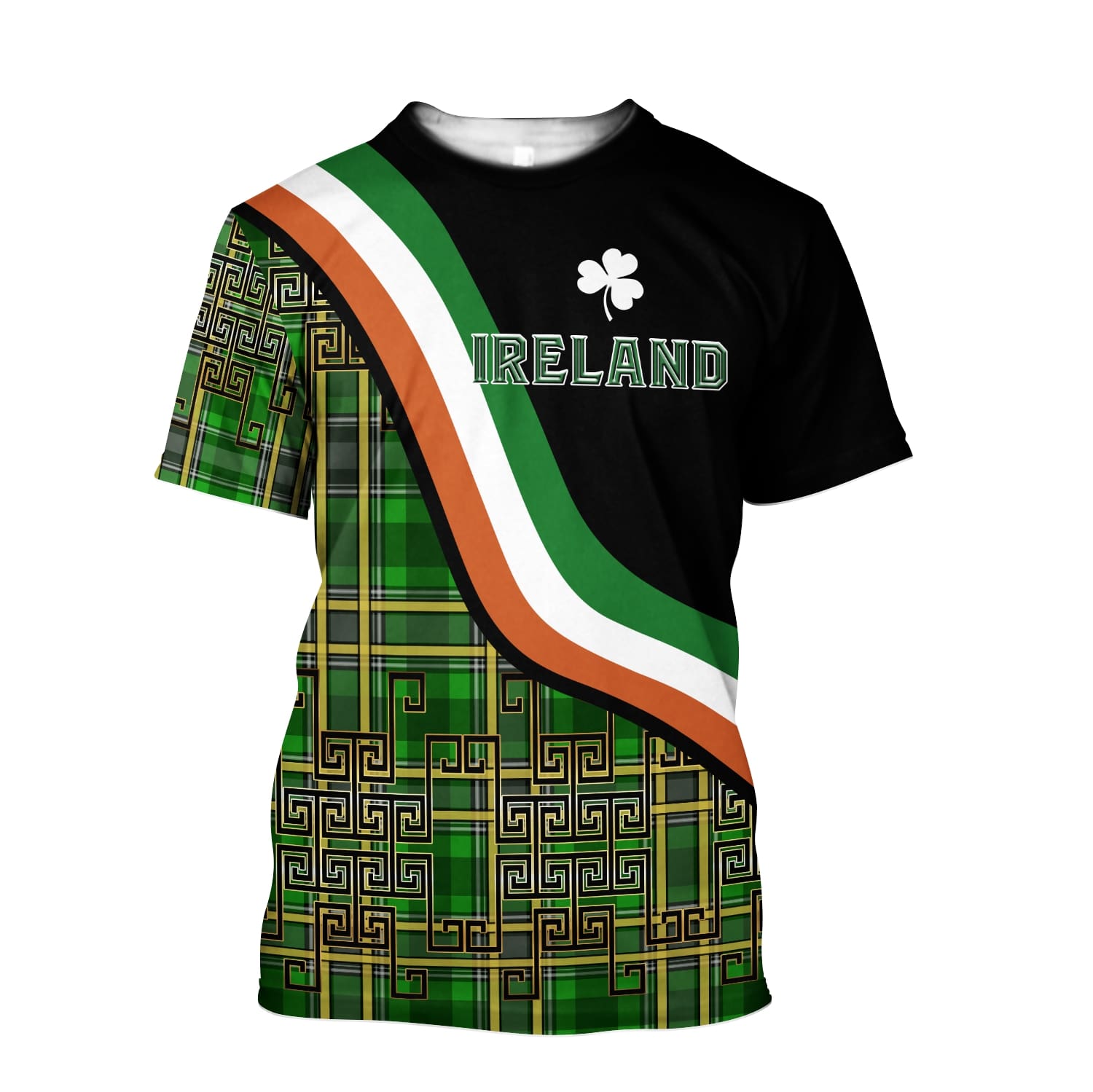 saint patricks day ireland shamrock full printing tshirt