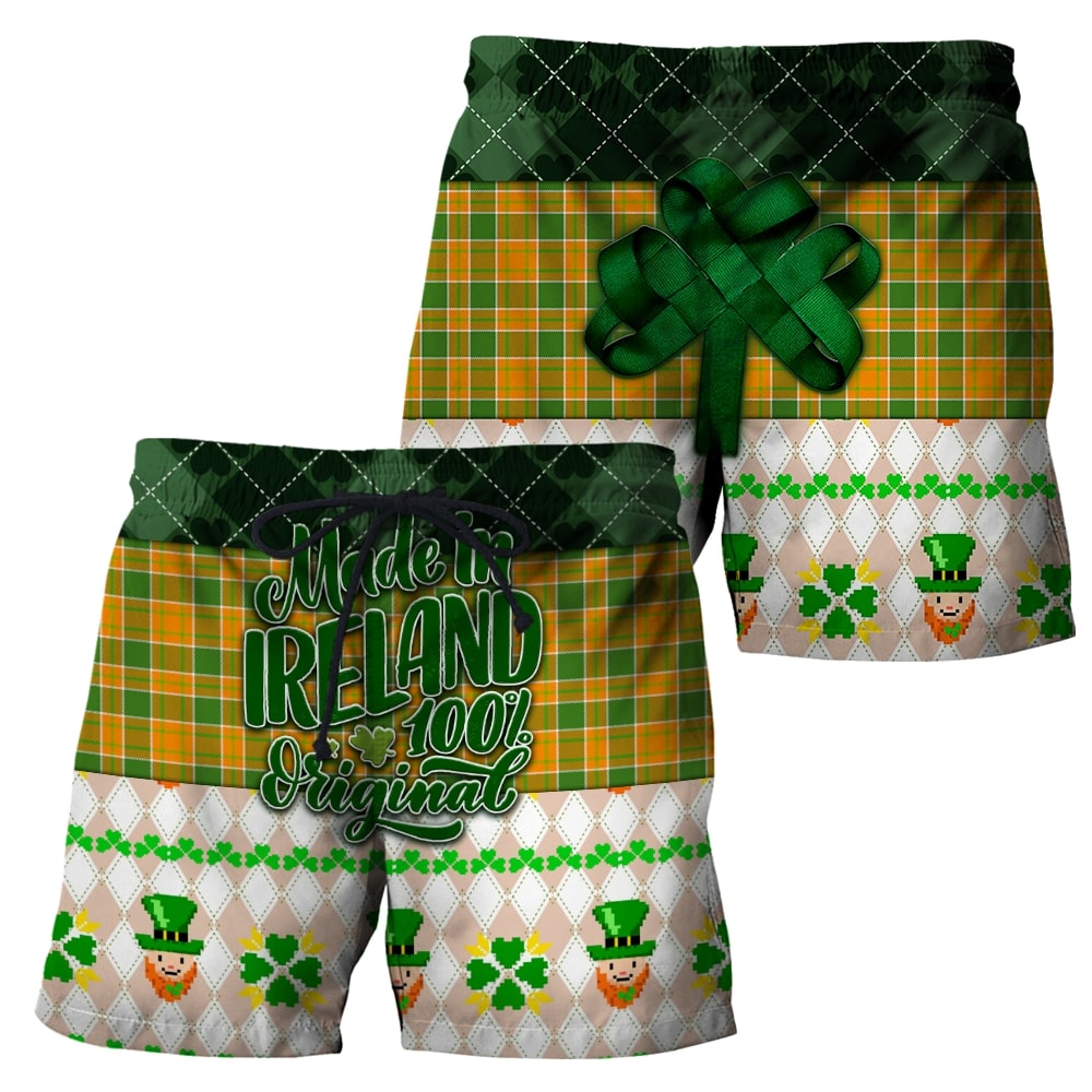 saint patricks day made in ireland 100 original full printing shorts