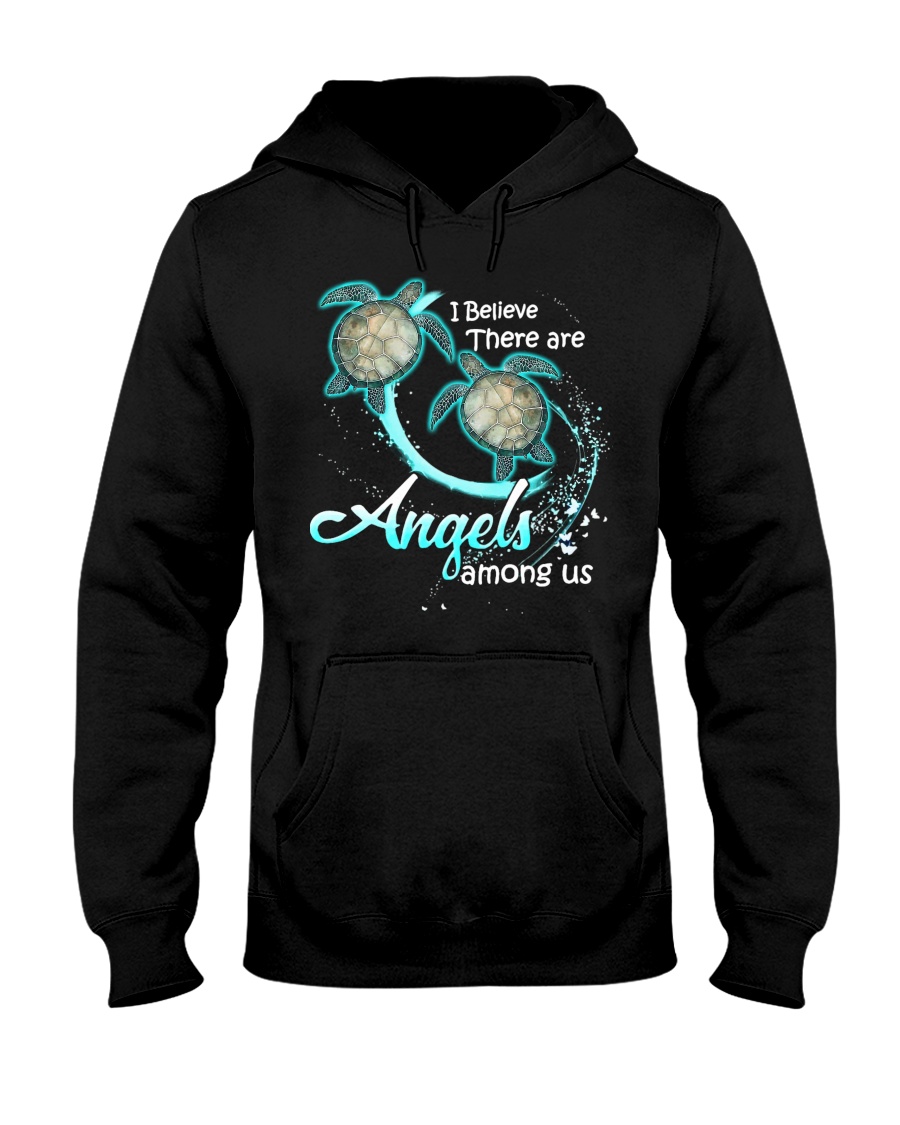sea turtles i believe there are angles among us hoodie