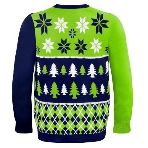 seattle seahawks busy block ugly christmas sweater 3