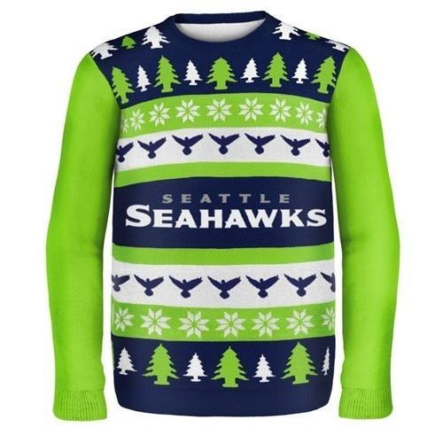 seattle seahawks ugly christmas sweater 1