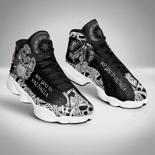 see you in valhalla viking all over printed air jordan 13 sneakers 4