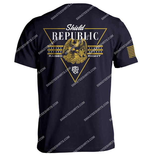 shield republic raised political full print shirt 1