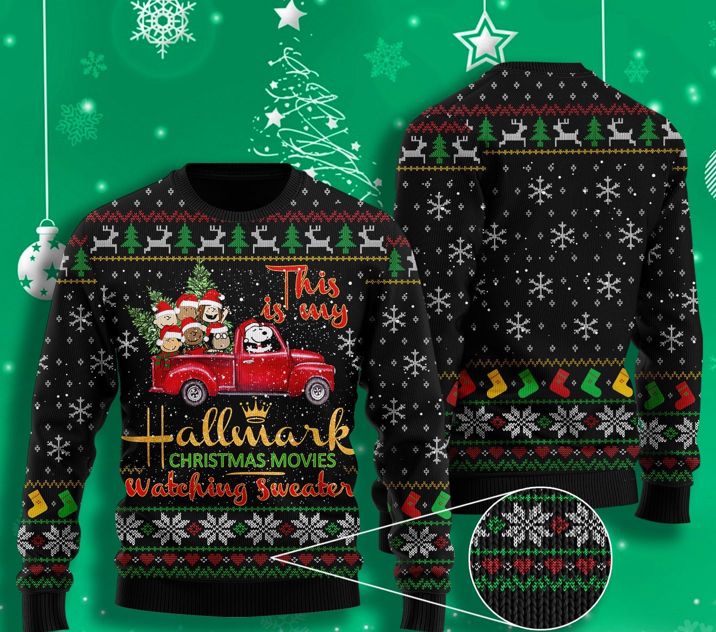 snoopy this is my hallmark christmas movie watching ugly christmas sweater 2 - Copy (3)
