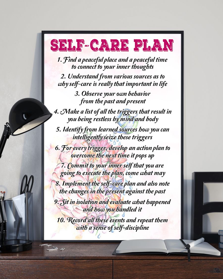 social worker self-care plan poster 3