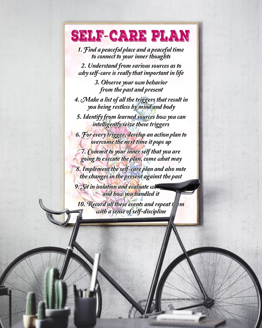 social worker self-care plan poster 4