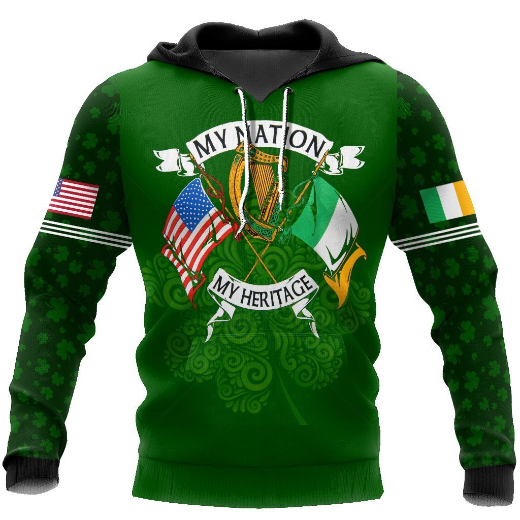 st patricks day my nation my heritage full printing hoodie