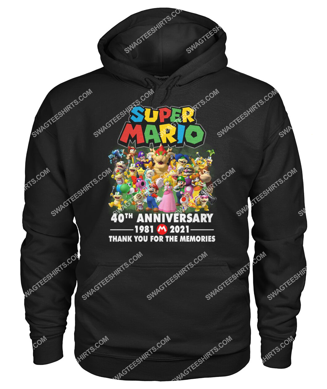 super mario 40th anniversary thank you for the memories hoodie 1