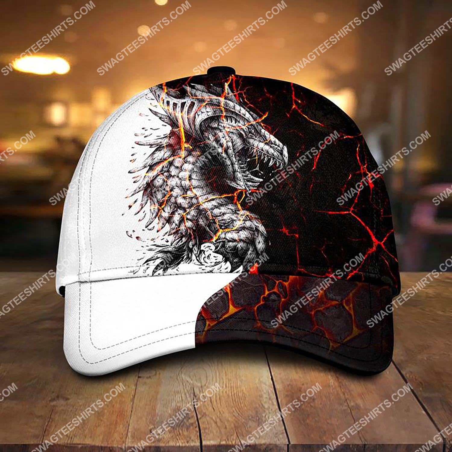 the dragon and fire all over printed classic cap 3 - Copy (2)