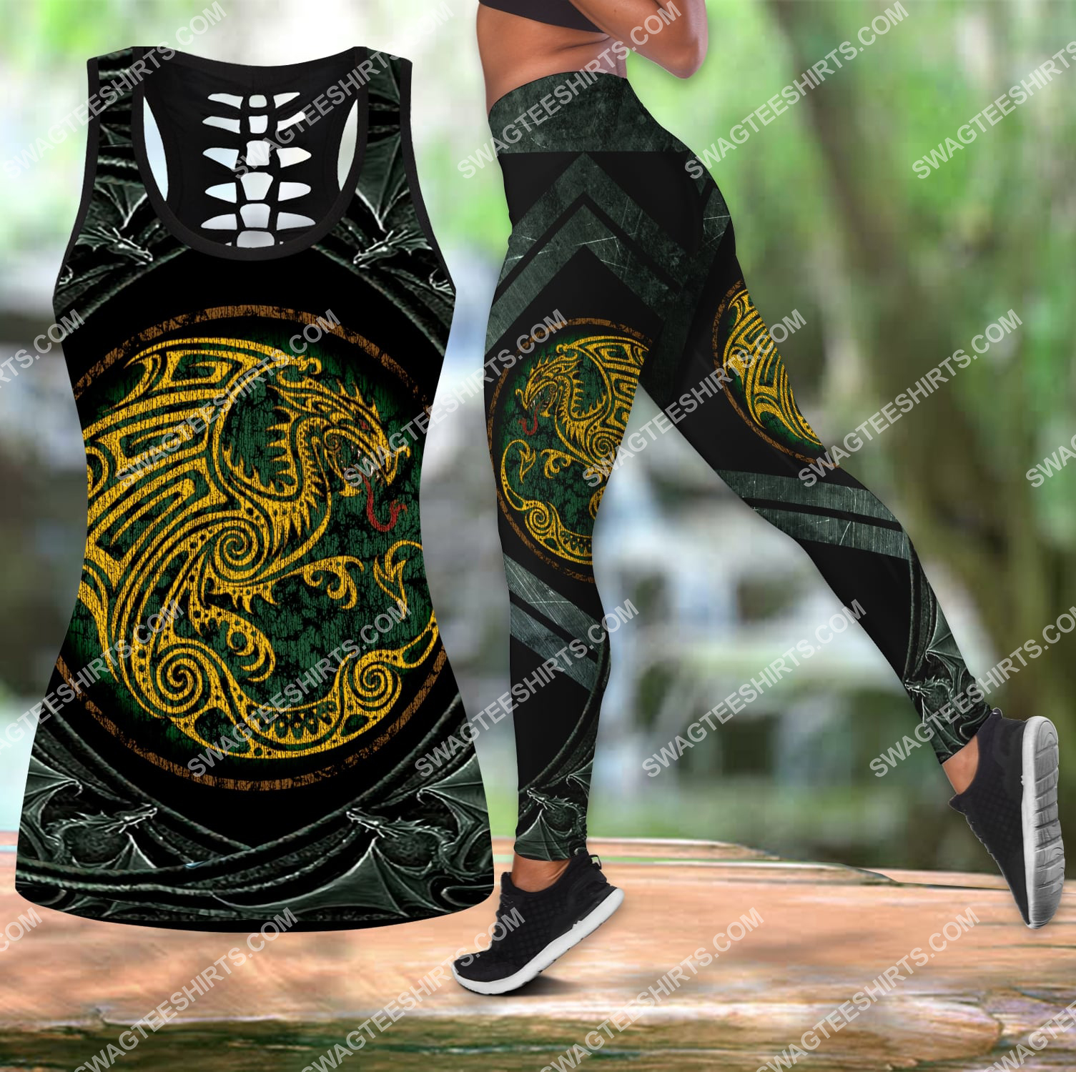 the dragon tattoo all over printed set sports outfit 3 - Copy (2)
