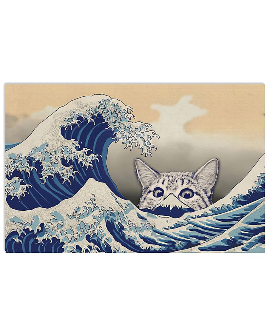 the great wave of cat poster 2