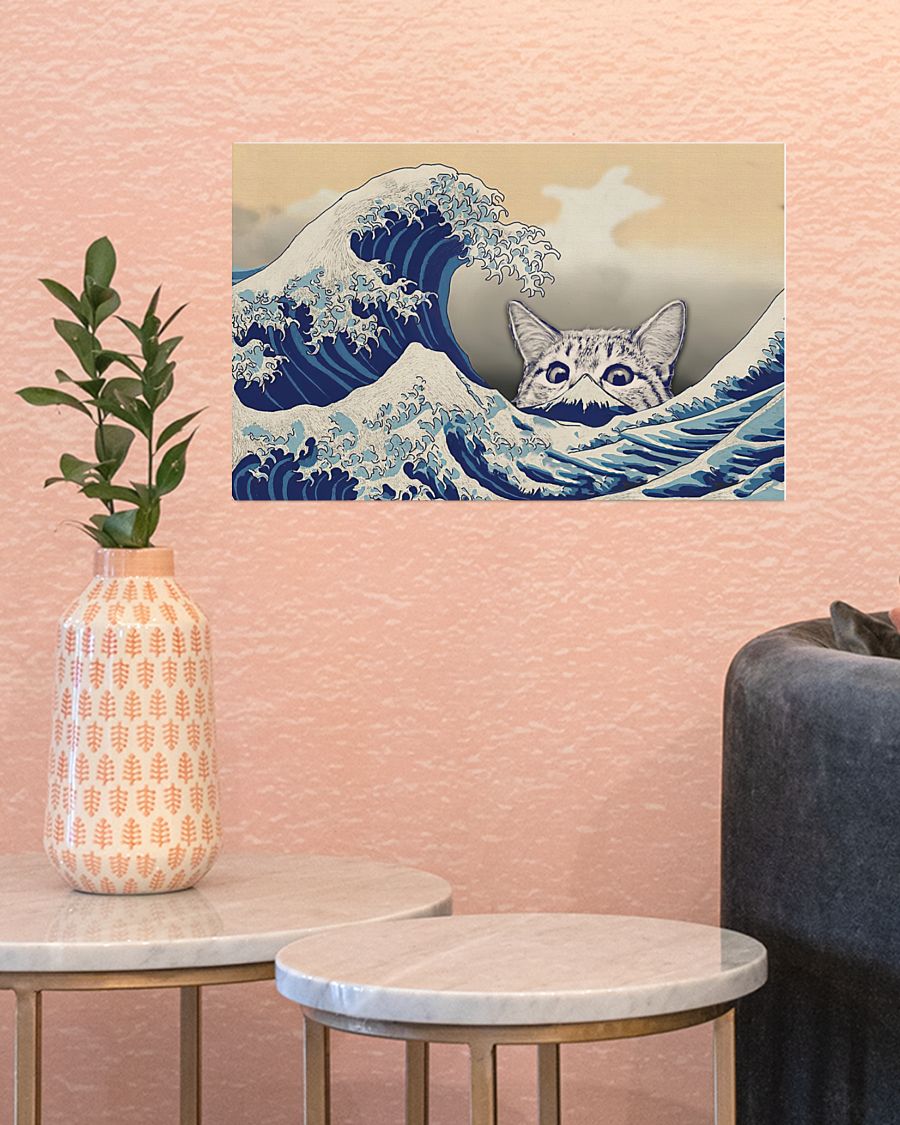 the great wave of cat poster 3